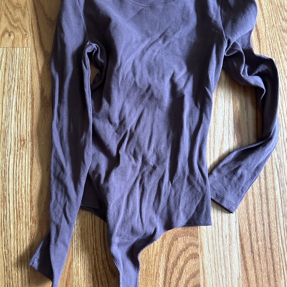 Nuuds Chocolate Long Sleeve Bodysuit